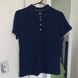St. John's Bay Navy Short Sleeve Polo